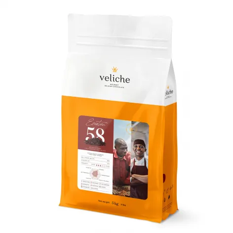 Veliche Gourmet Dark Chocolate; Emotion 58 - 5kg bag